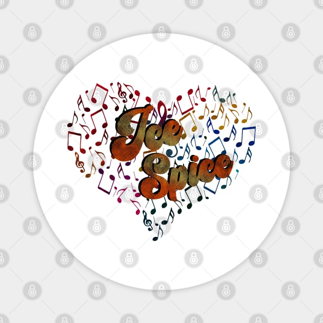 Colorful Heart Tone-Ice Spice Magnet by CreatenewARTees